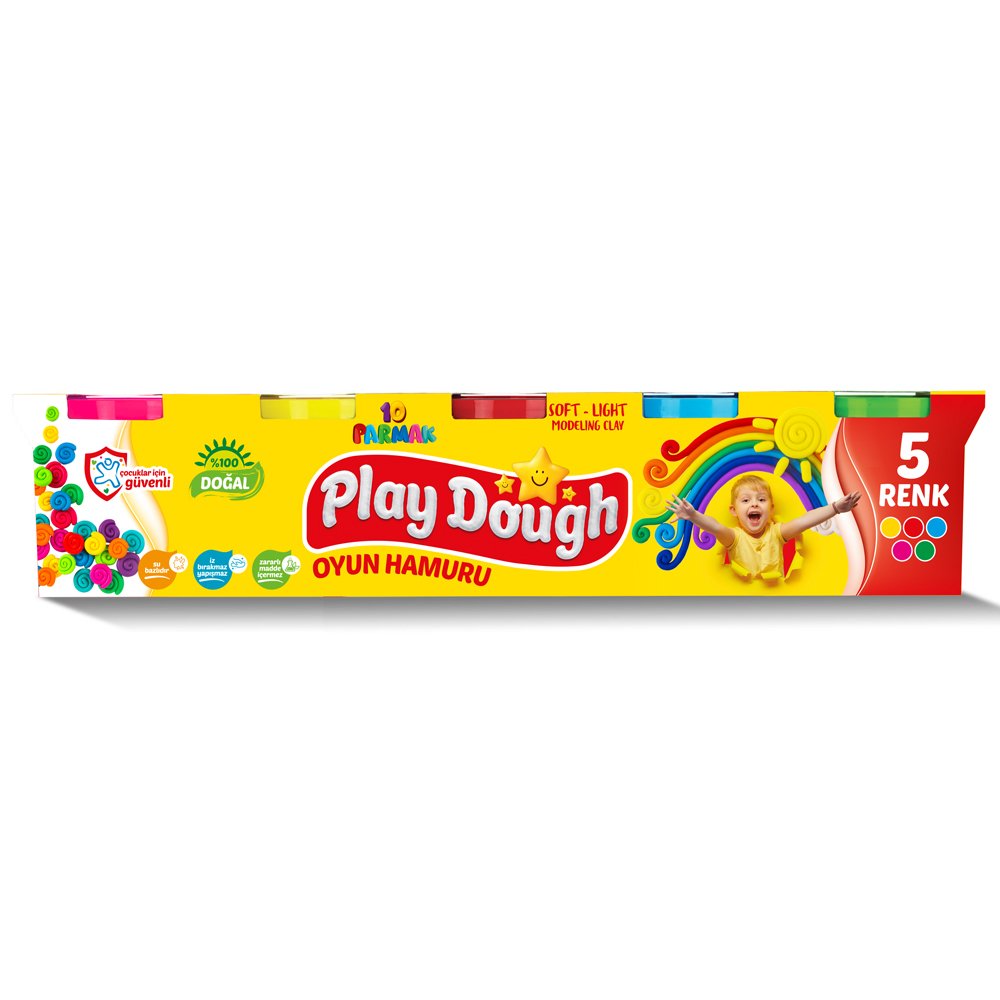 10 parmak 5 Renk   Play dough Oyun hamuru